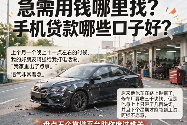 急需用钱哪里找？手机贷款哪些口子好？盘点五个靠谱平台助你度过难关