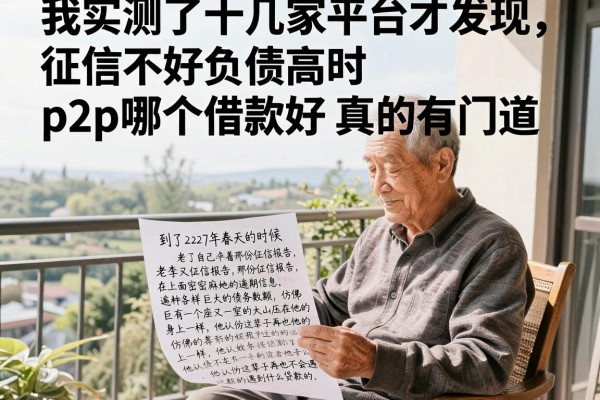 我实测了十几家平台才发现，征信不好负债高时p2p哪个借款好真的有门道