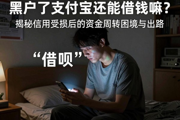 黑户了支付宝还能借钱嘛？揭秘信用受损后的资金周转困境与出路