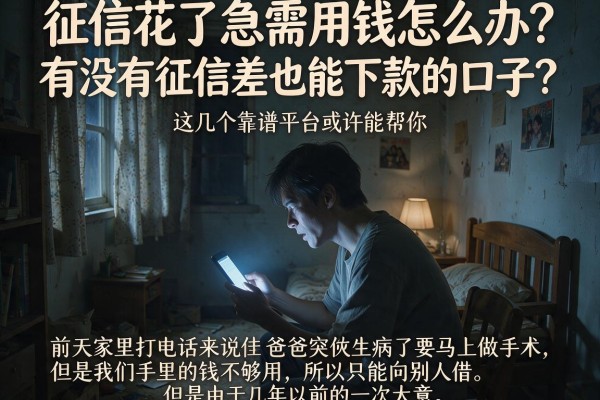 征信花了急需用钱怎么办？有没有征信差也能下款的口子？这几个靠谱平台或许能帮你