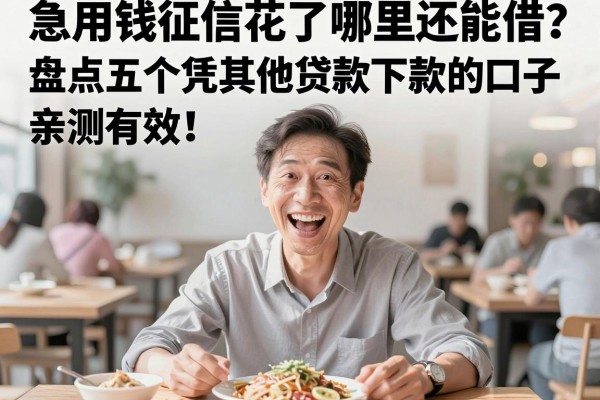 急用钱征信花了哪里还能借？盘点五个凭其他贷款下款的口子，亲测有效！