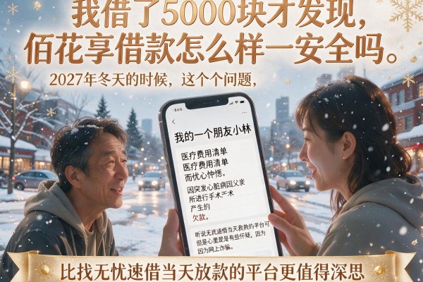 我借了5000块才发现，佰花享借款怎么样安全吗这个问题，比找无忧速借当天放款的平台更值得深思