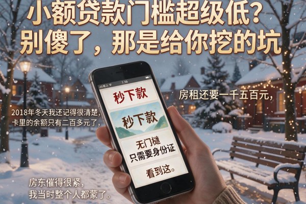 小额贷款门槛超级低？别傻了，那是给你挖的坑