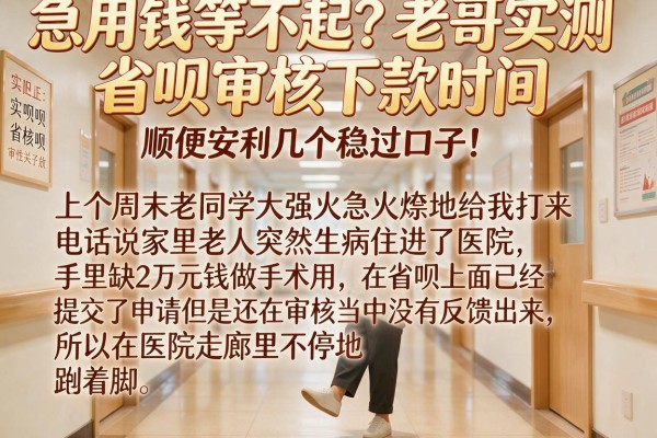 急用钱等不起？老哥实测省呗审核下款时间，顺便安利几个稳过口子！