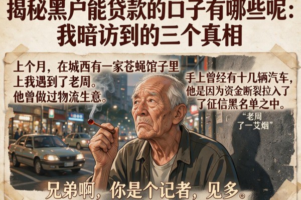 揭秘黑户能贷款的口子有哪些呢：我暗访到的三个真相
