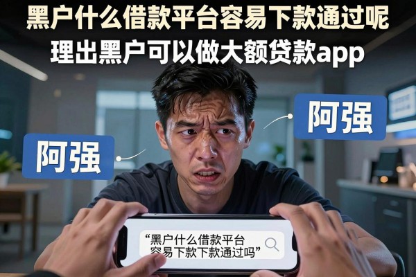 黑户什么借款平台容易下款通过呢，理出五个黑户可以做大额贷款app