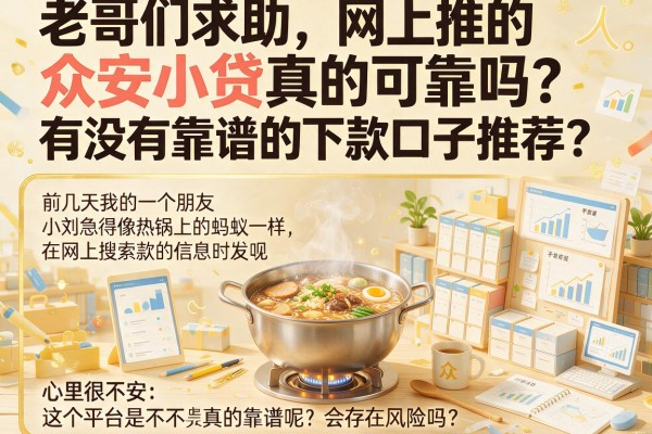 老哥们求助，网上推的众安小贷真的可靠吗？有没有靠谱的下款口子推荐？