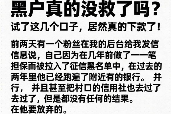 黑户真的没救了吗？试了这几个口子，居然真的下款了！