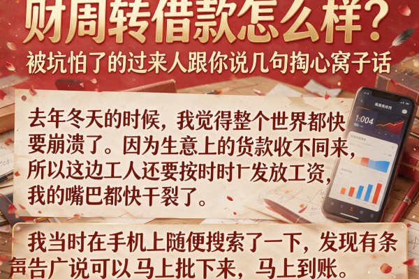 财周转借款怎么样？被坑怕了的过来人跟你说几句掏心窝子话