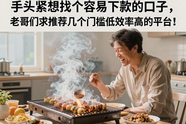 手头紧想找个容易下款的口子，老哥们求推荐几个门槛低效率高的平台！