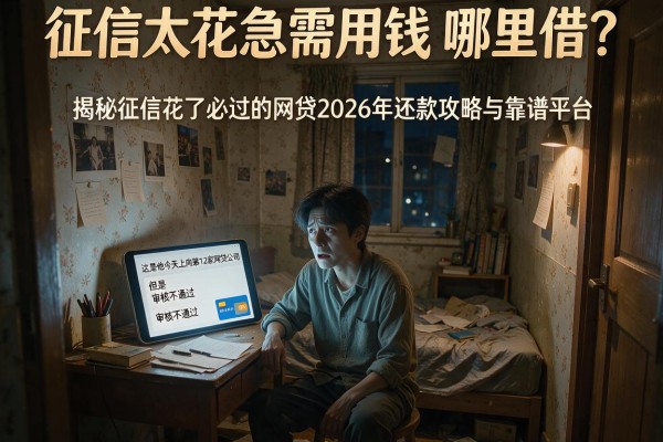 征信太花急需用钱哪里借？揭秘征信花了必过的网贷2026年还款攻略与靠谱平台