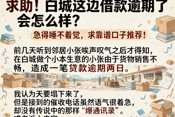 求助！白城这边借款逾期了会怎么样？急得睡不着觉，求靠谱口子推荐！