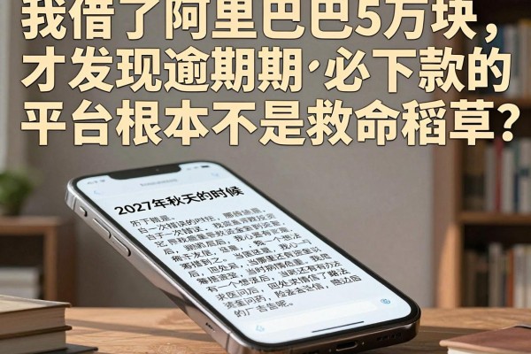 我借了阿里巴巴5万块，才发现逾期必下款的平台根本不是救命稻草