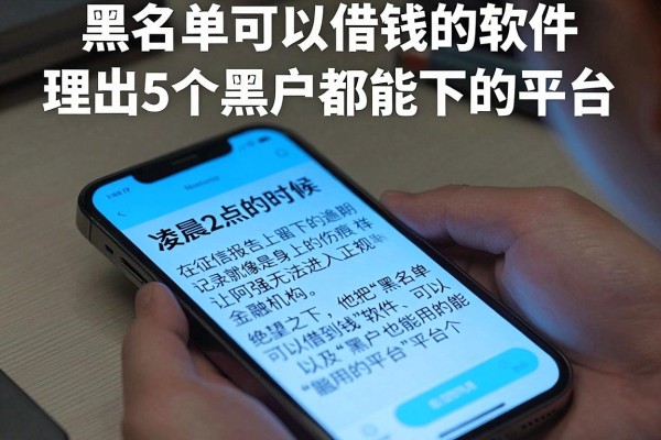 黑名单可以借钱的软件，理出5个黑户都能下的平台
