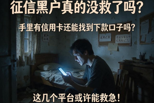 征信黑户真的没救了吗?手里有信用卡还能找到下款口子吗?这几个平台或许能救急!