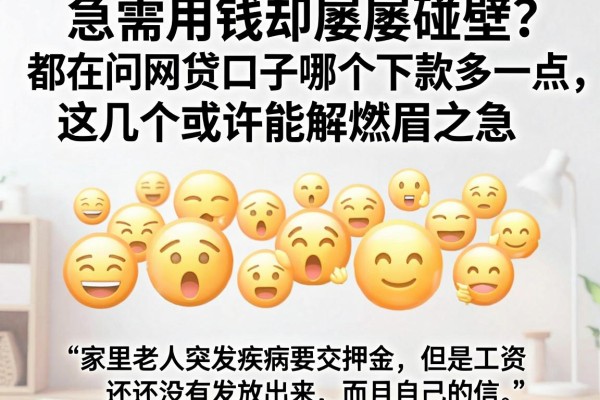 急需用钱却屡屡碰壁？都在问网贷口子哪个下款多一点，这几个或许能解燃眉之急