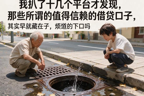 我扒了十几个平台才发现，那些所谓的值得信赖的借贷口子，其实早就藏在你每天路过的下水道的口子有水正常吗这类生活细节里