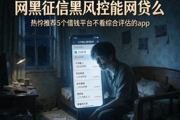 网黑征信黑风控能网贷么，热忱推荐5个借钱平台不看综合评估的app