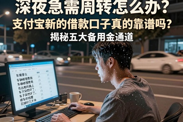 深夜急需周转怎么办？支付宝新的借款口子真的靠谱吗？揭秘五大备用金通道