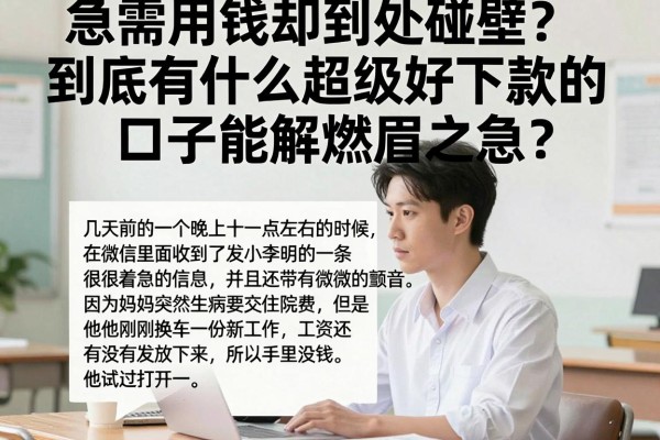 急需用钱却到处碰壁？到底有什么超级好下款的口子能解燃眉之急？