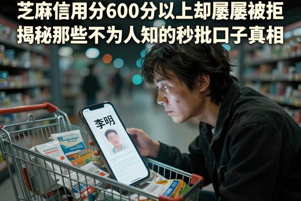 芝麻信用分600分以上却屡屡被拒，揭秘那些不为人知的秒批口子真相