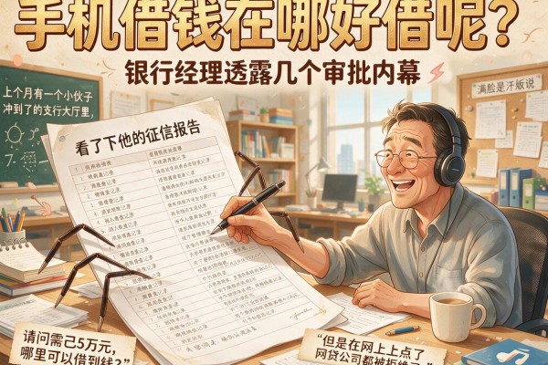 手机借钱在哪好借呢？银行经理透露几个审批内幕