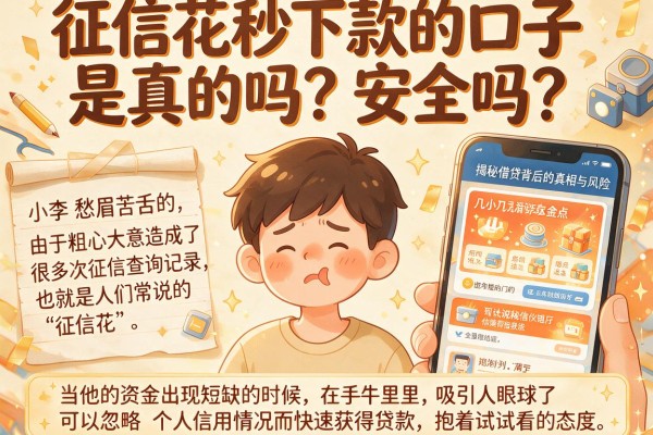 征信花秒下款的口子是真的吗？安全吗？揭秘借贷背后的真相与风险
