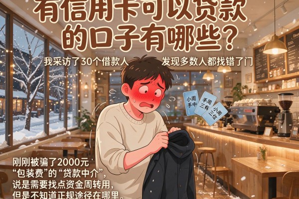 有信用卡可以贷款的口子有哪些？我采访了30个借款人，发现多数人都找错了门