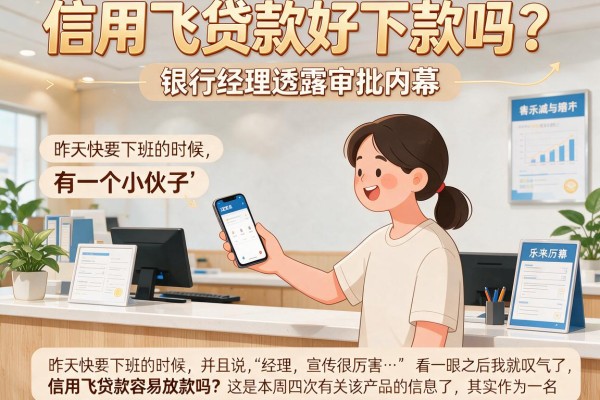 信用飞贷款好下款吗？银行经理透露审批内幕