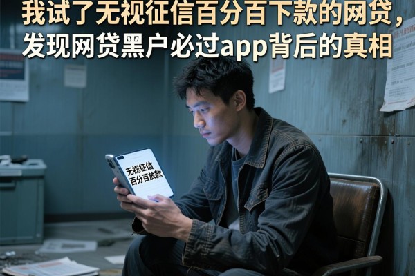 我试了无视征信百分百下款的网贷，发现网贷黑户必过app背后的真相