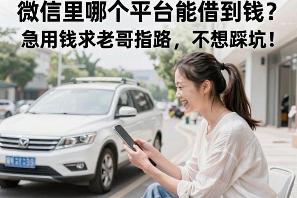 微信里哪个平台能借到钱？急用钱求老哥指路，不想踩坑！
