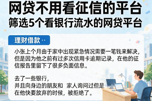 网贷不用看征信的平台，筛选5个看银行流水的网贷平台