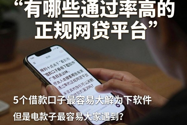 有哪些通过率高的正规网贷平台，罗列5个借款口子最容易下软件
