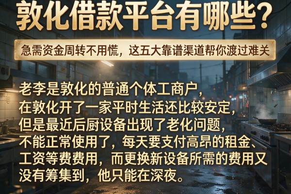 敦化借款平台有哪些?急需资金周转不用慌,这五大靠谱渠道帮你渡过难关