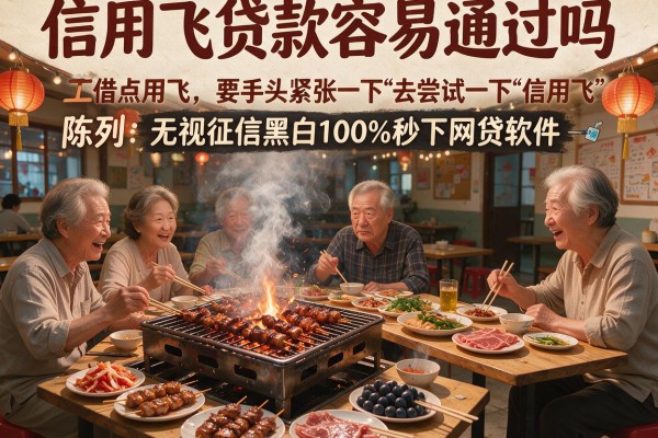 信用飞贷款容易通过吗，陈列五个无视征信黑白100%秒下网贷软件