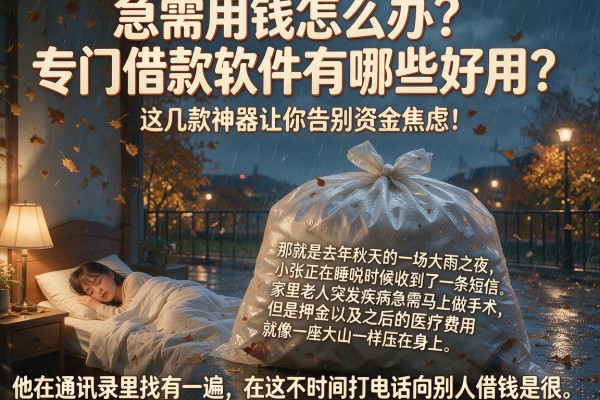 急需用钱怎么办？专门借款软件有哪些好用？这几款神器让你告别资金焦虑！
