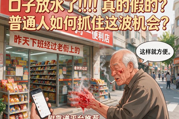 口子放水了!!!!真的假的？普通人如何抓住这波机会？附靠谱平台推荐