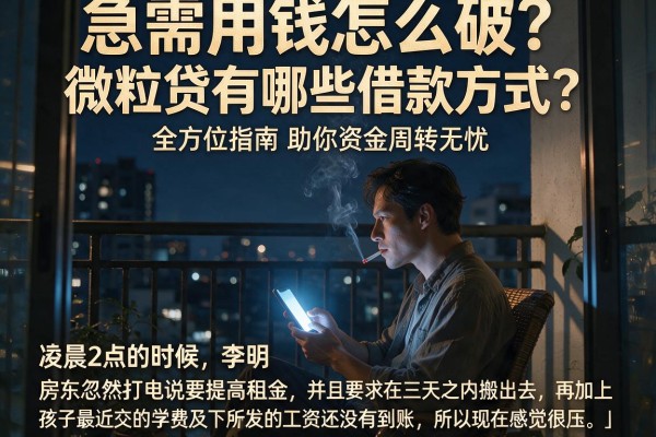 急需用钱怎么破？微粒贷有哪些借款方式？全方位指南助你资金周转无忧