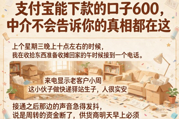 支付宝能下款的口子600，中介不会告诉你的真相都在这