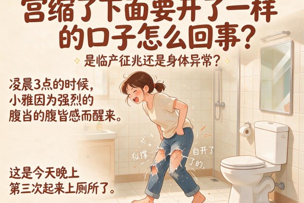 宫缩了下面要开了一样的口子怎么回事？是临产征兆还是身体异常？孕妈必看的深度解析