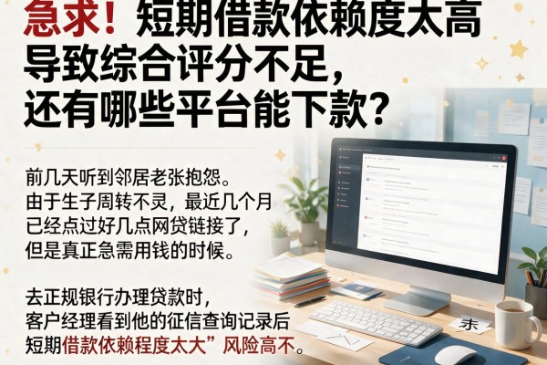 急求！短期借款依赖度太高导致综合评分不足，还有哪些平台能下款？