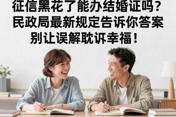征信黑花了能办结婚证吗？民政局最新规定告诉你答案，别让误解耽误幸福！
