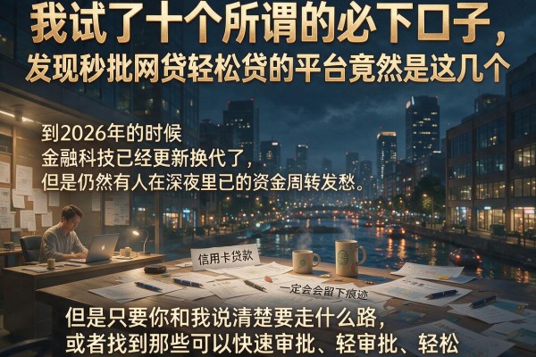 我试了十个所谓的必下口子，发现秒批网贷轻松贷的平台竟然是这几个