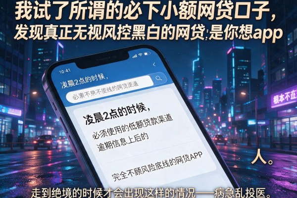 我试了所谓的必下小额网贷口子，发现真正无视风控黑白的网贷app根本不是你想的那样