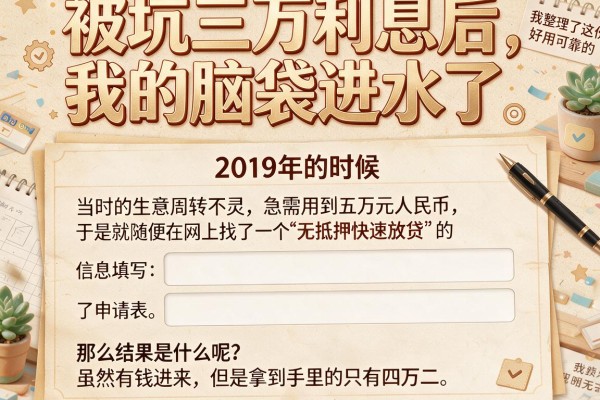 被坑三万利息后，我整理了这份好用可靠的贷款平台推荐