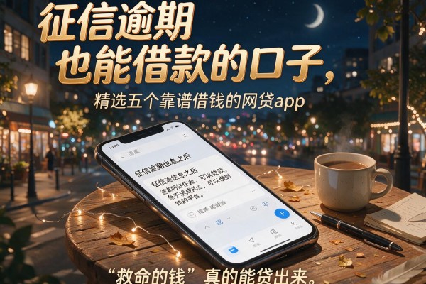 征信逾期也能借款的口子，精选五个靠谱借钱的网贷app
