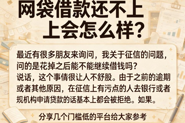 网袋借款还不上会怎么样？分享几个门槛低的平台给大家参考