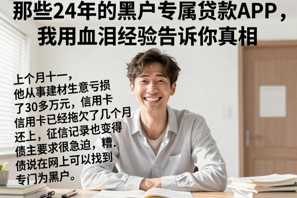那些24年的黑户专属贷款APP，我用血泪经验告诉你真相