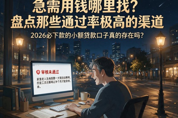 急需用钱哪里找？盘点那些通过率极高的渠道，2026必下款的小额贷款口子真的存在吗？
