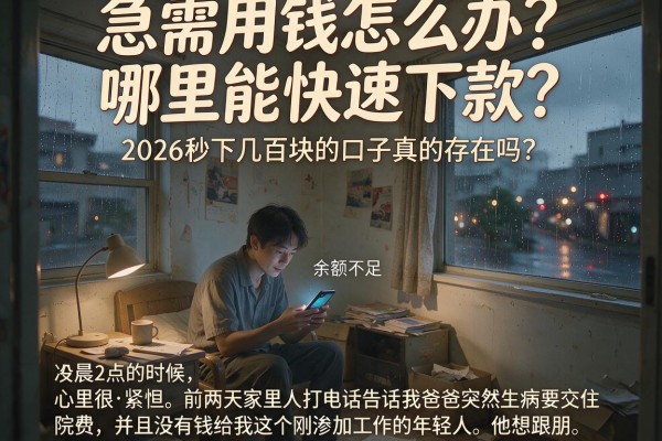 急需用钱怎么办？哪里能快速下款？2026秒下几百块的口子真的存在吗？